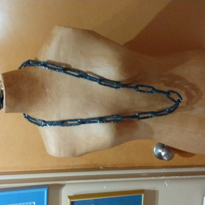 36-In Linked Chain Beaded Necklace